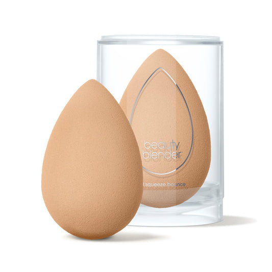 Beautyblender® | Nude Beige Beauty Blender Makeup Sponge, Super-Soft Foam Easily Blends Foundations, Powders & Creams, Made in USA, Reusable, Washable, Streak Free Application, Vegan, Cruelty Free