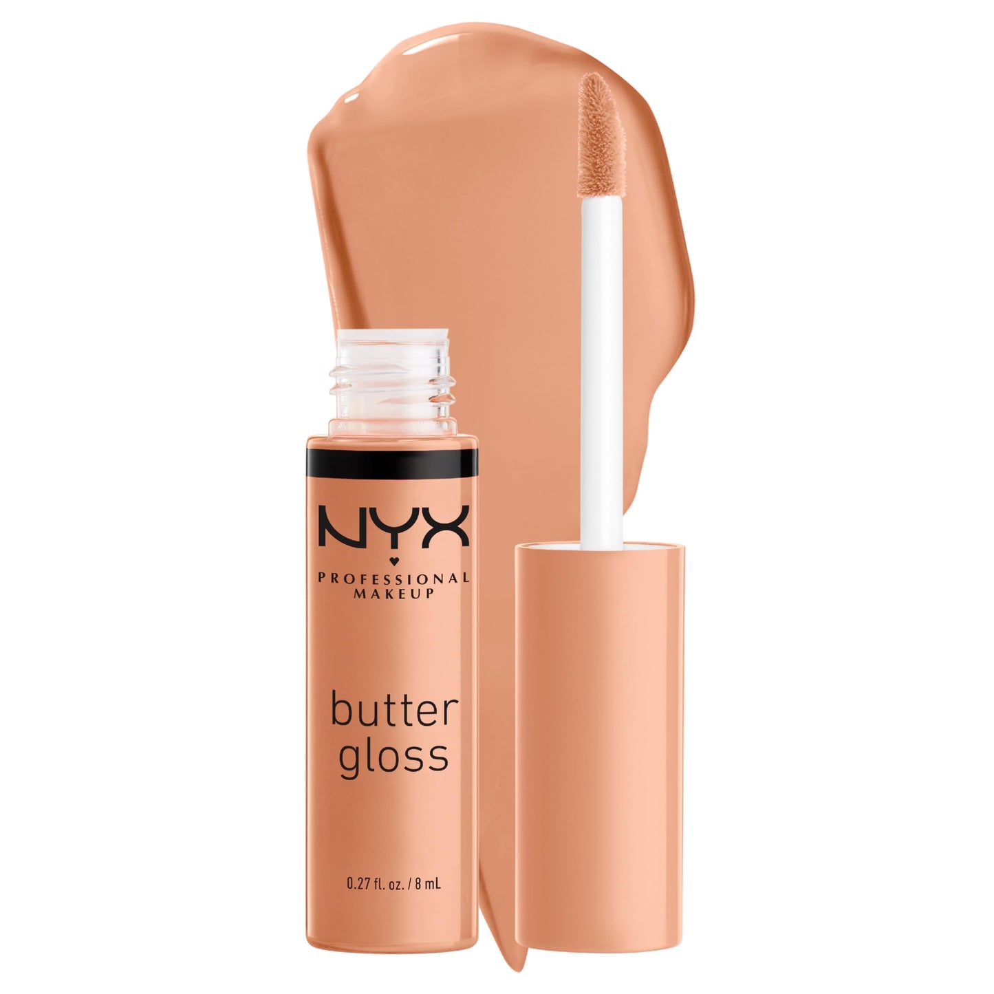 NYX PROFESSIONAL MAKEUP Butter Gloss, Non-Sticky Lip Gloss - Pack Of 3 (Angel Food Cake, Creme Brulee, Madeleine)