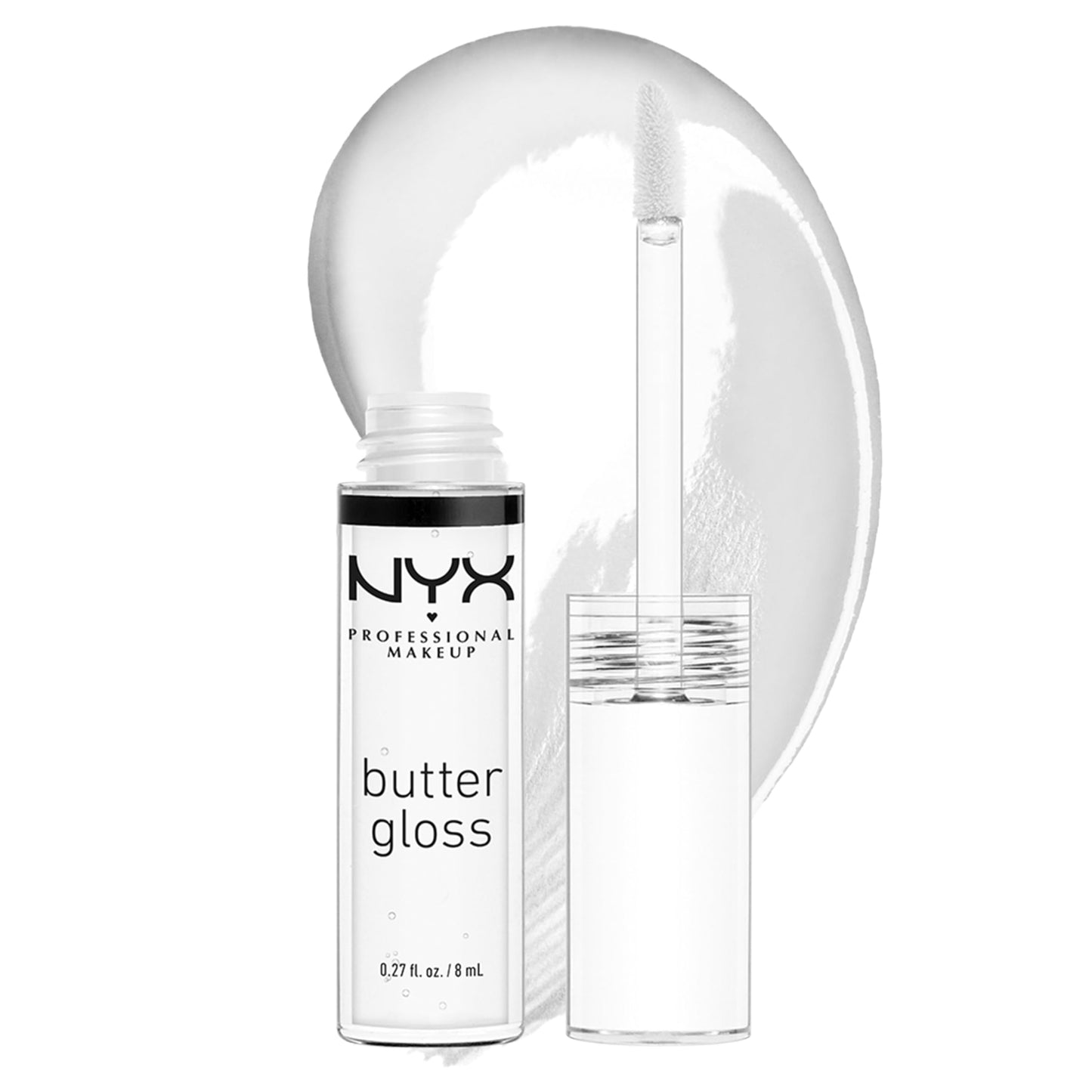 NYX PROFESSIONAL MAKEUP Butter Gloss, Non-Sticky Lip Gloss - Pack Of 3 (Angel Food Cake, Creme Brulee, Madeleine)