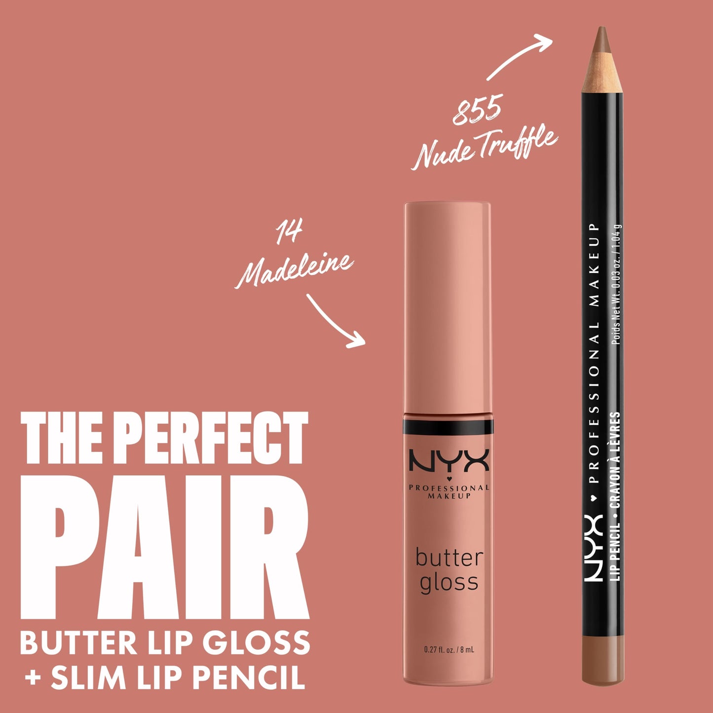 NYX PROFESSIONAL MAKEUP Butter Gloss, Non-Sticky Lip Gloss - Pack Of 3 (Angel Food Cake, Creme Brulee, Madeleine)