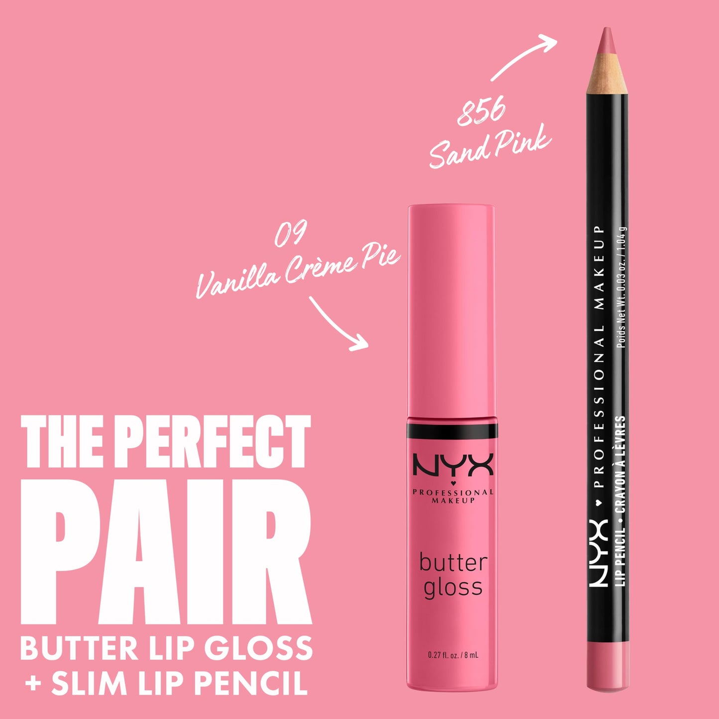 NYX PROFESSIONAL MAKEUP Butter Gloss, Non-Sticky Lip Gloss - Pack Of 3 (Angel Food Cake, Creme Brulee, Madeleine)