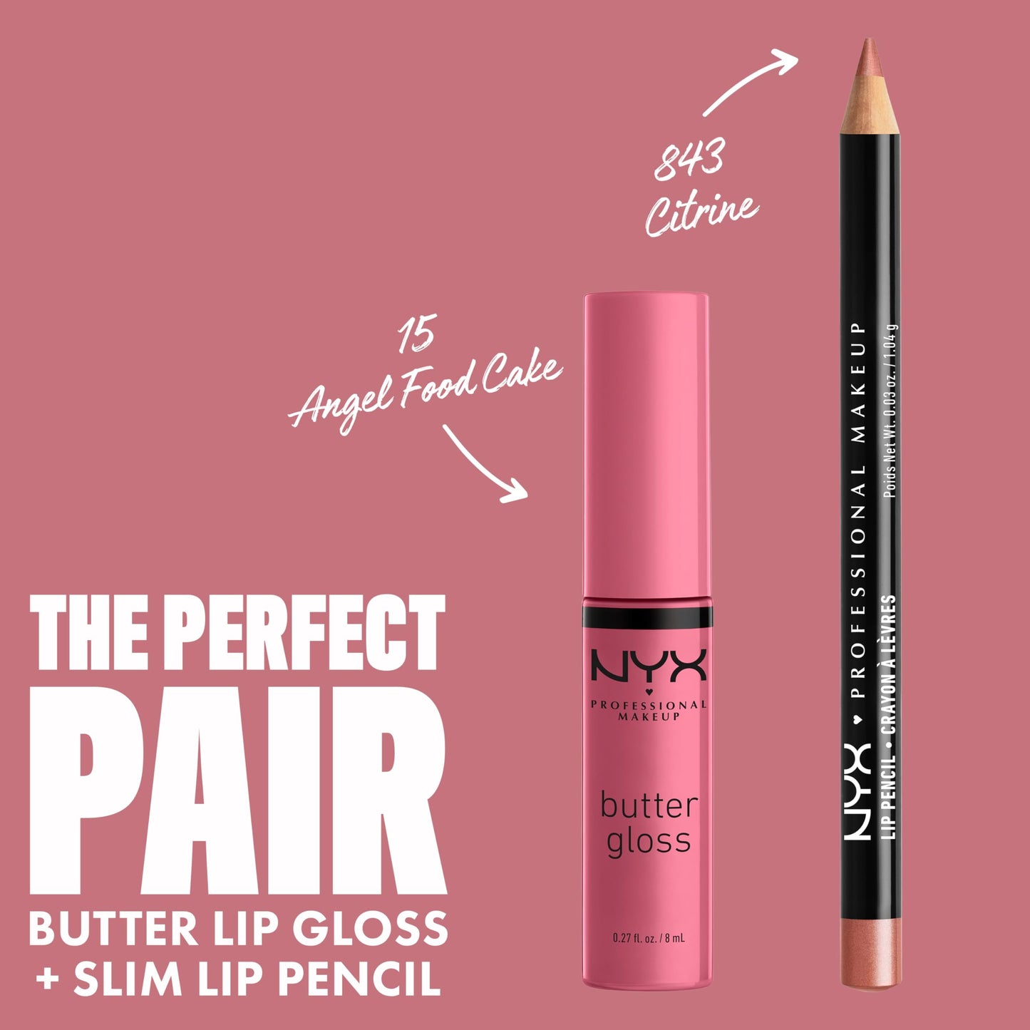 NYX PROFESSIONAL MAKEUP Butter Gloss, Non-Sticky Lip Gloss - Pack Of 3 (Angel Food Cake, Creme Brulee, Madeleine)