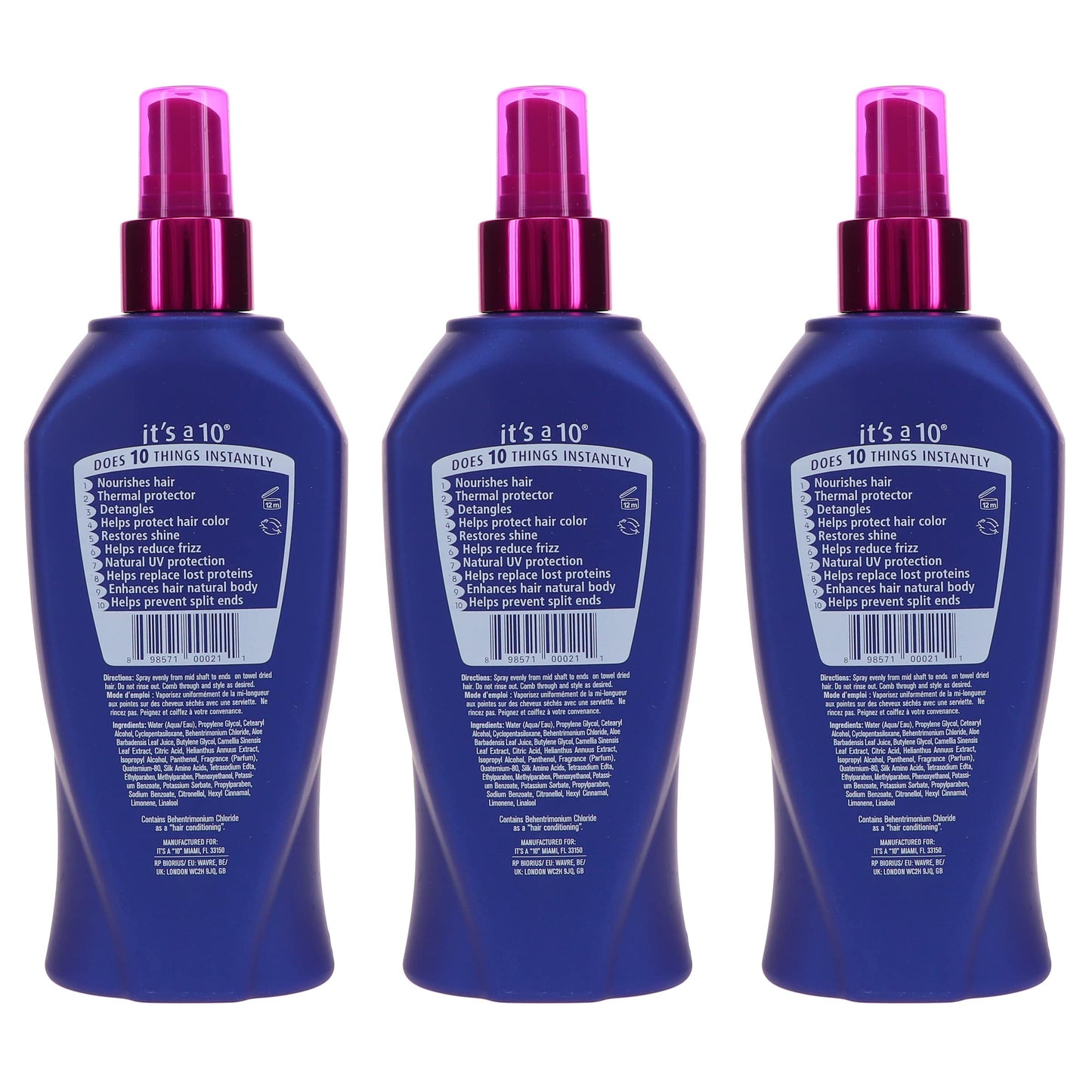 It's a 10 Haircare Miracle Leave-In product, 10 fl. oz.