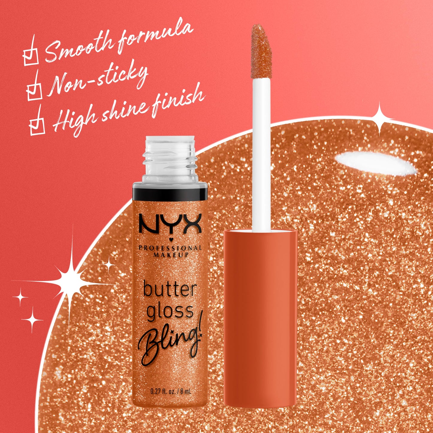 NYX PROFESSIONAL MAKEUP Butter Gloss, Non-Sticky Lip Gloss - Pack Of 3 (Angel Food Cake, Creme Brulee, Madeleine)